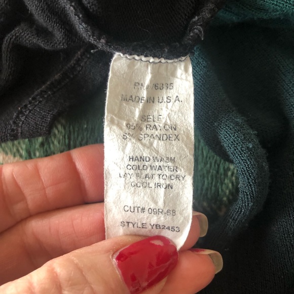 NOT FOR SALE - Gifted - Ted Haute ombré green fades to black top. - Picture 8 of 8